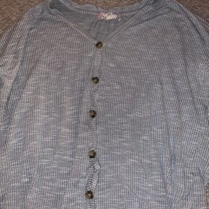 pink rose vintage button up sweater